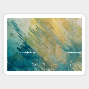 Abstract in azure colors Sticker